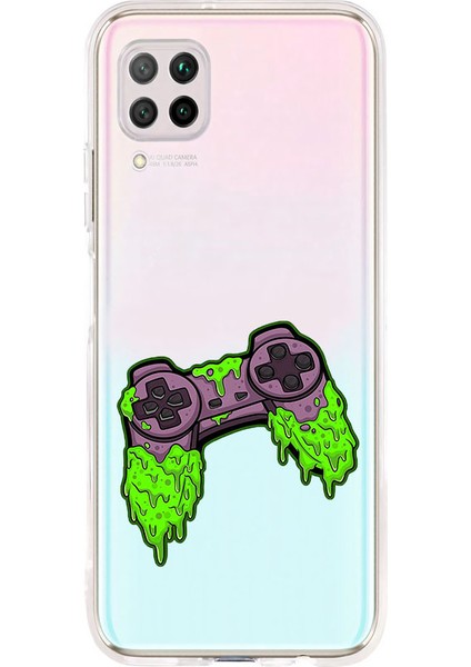 Huawei P40 Lite Uyumlu Oyun Konsolu Desenli Silikon Kılıf