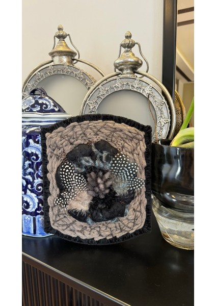 Tün Tüylü Siyah Vizon Kahve Buğdaylı Bohem Etnik Duvar Ev Dekorasyonu fiyatları