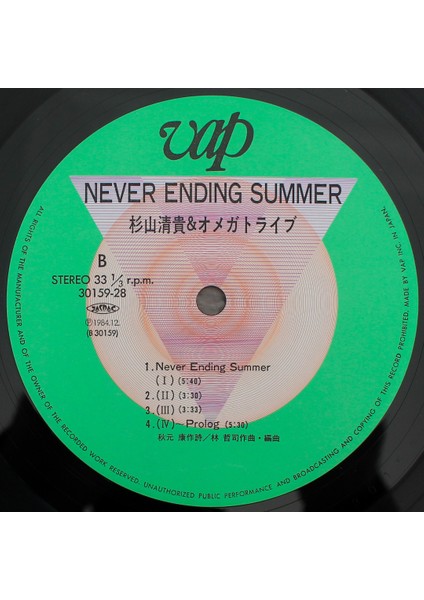 S. Kiyotaka & Omega Tribe - Never Ending Summer indirimleri