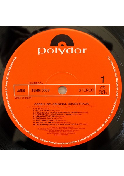 Bill Wyman - Green Ice Soundtrack fırsatları