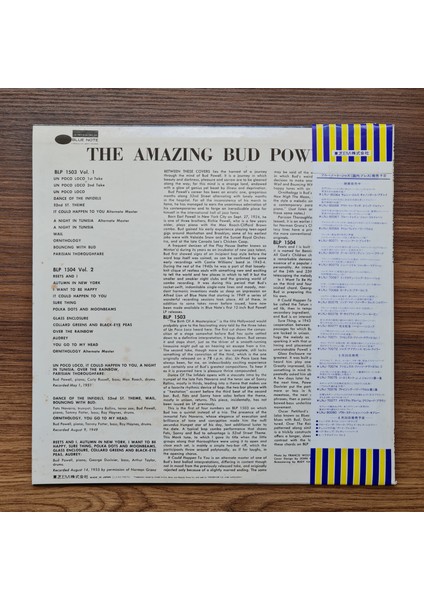Bud Powell ‎– The Amazing Bud Powell, Volume 2 fiyatları