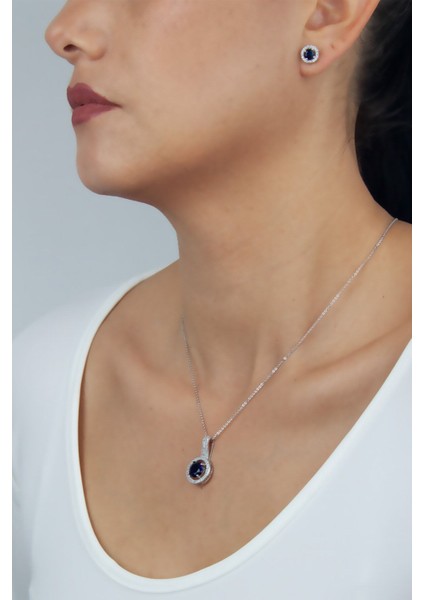 Abiye Kolye Küpe Set