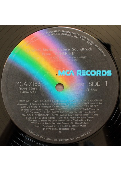 Sunshine Original Film Soundtrack