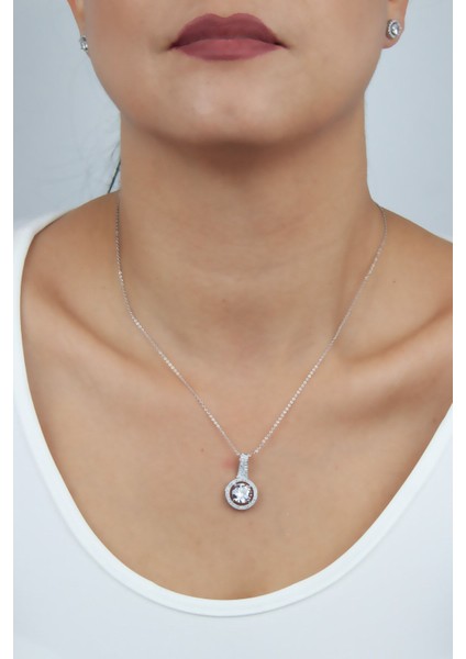 Abiye Kolye Küpe Set