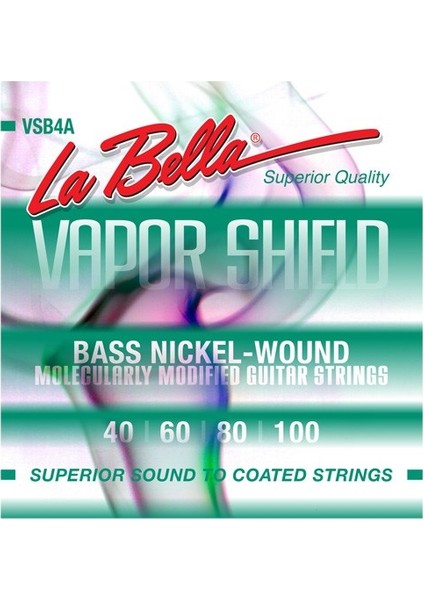 Gitar Aksesuar Bas 4 Telli Labella Vapor Shield LB-VSB4A