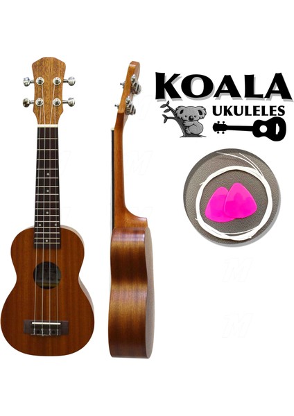 Delux Soprano Ukulele Seti Koala Kılıf+Pena+Takım Tel Hediye KA5215MS