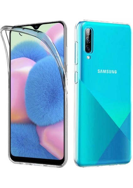 Samsung Galaxy A30S Çift Taraflı Silikon Kılıf Şeffaf