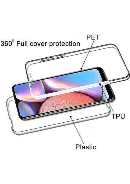 Samsung Galaxy A30S Çift Taraflı Silikon Kılıf Şeffaf modelleri