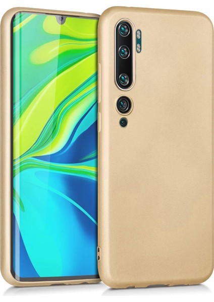 Xiaomi Mi Note 10 Pro Premium Silikon Kılıf Gold