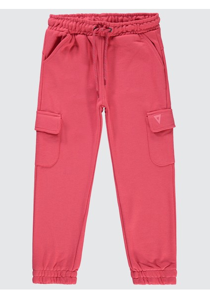 Kız Çocuk Eşofman Altı 6-9 Yaş Nar