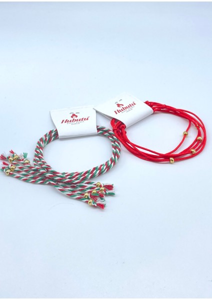 10’lu (2’li 5 Set) Kartlı Jelatinli Hediyelik Yılbaşı Marteniçka Dilek Şans Bilekliği