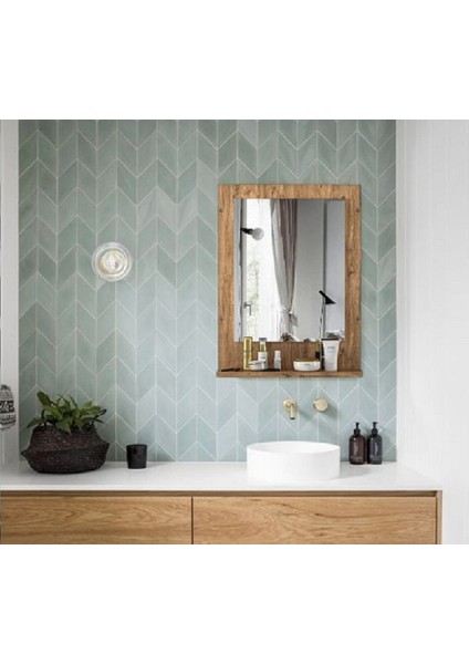 Banyo Aynası Lavabo Aynası Dekoratif Ayna 60X45 cm Yatay modelleri