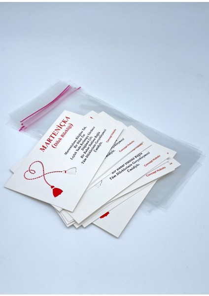 20’li (2’li 10Set) Kartlı Jelatinli Yılbaşı Hediyelik Marteniçka Dilek Şans Bileklik Seti modelleri