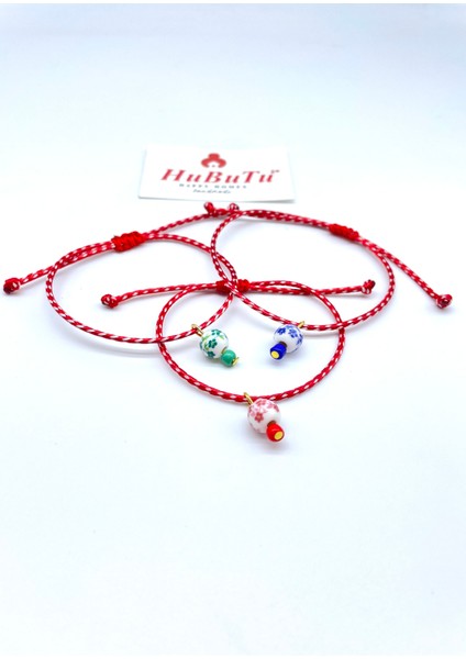 3’lü Kartlı Jelatinli Lüks Marteniçka Yılbaşı Dilek Bilekliği Seti fiyatları