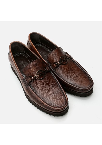 02AYH299410A480 HAKIKI Deri Kahve Erkek Loafer