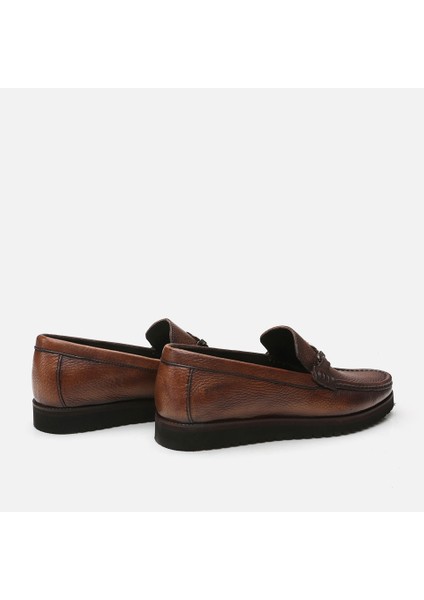 02AYH299410A480 HAKIKI Deri Kahve Erkek Loafer