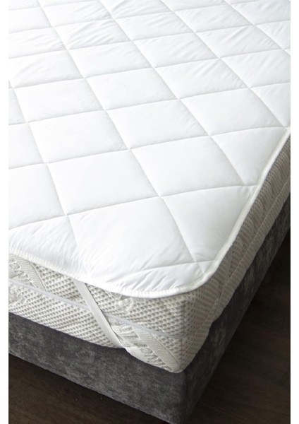 Turca AT9625, Çift Kişilik, Kapitone, Elyaf Dolgulu, Köşeleri Lastikli, Çarşaf Alez, Yatak Koruyucu, 150X200 cm