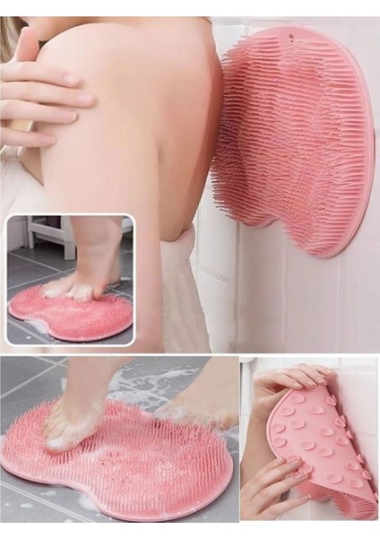 Vantuzlu Banyo Sırt Fırçası ve Masaj Matı