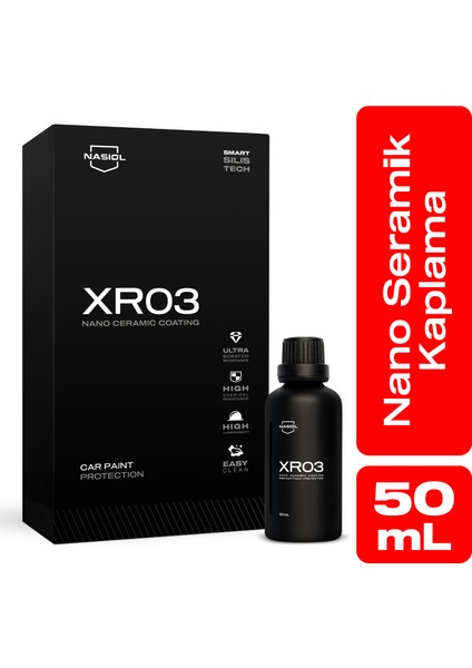 XR03 Araç Nano Seramik Kaplama ve Boya Koruma-1,5 Yıl Dayanım-50ml-Su İtici-Çizik Önleyici