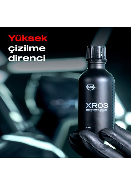 XR03 Araç Nano Seramik Kaplama ve Boya Koruma-1,5 Yıl Dayanım-50ml-Su İtici-Çizik Önleyici