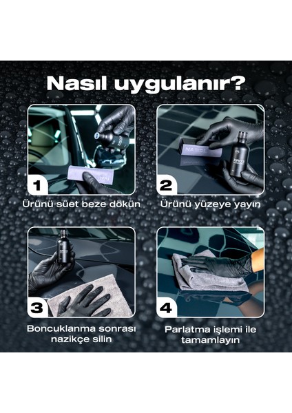 XR03 Araç Nano Seramik Kaplama ve Boya Koruma-1,5 Yıl Dayanım-50ml-Su İtici-Çizik Önleyici