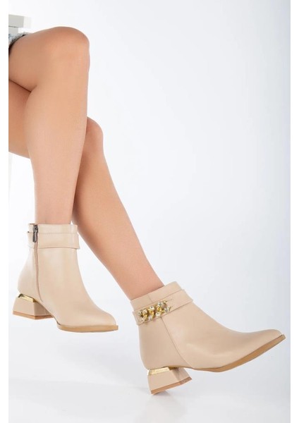 02995 Kadın Taşlı Topuklu Bot fiyatları