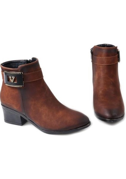 Blnr 03034 Kadın 4,5 cm Topuklu Bot