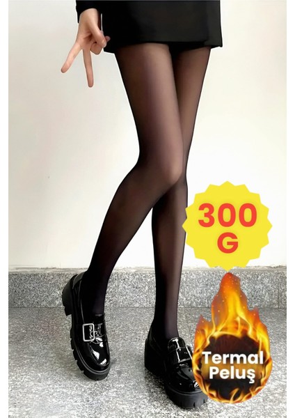 Kadın Içi Polar 300 gr Peluş Termal Külotlu Çorap