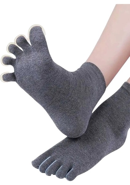Erkek 3'lü Bambu Mantar Çorabı Parmak Çorap 36-44 Numara
