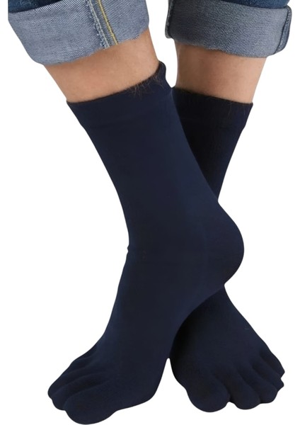 Erkek 6'lı Bambu Mantar Çorabı Parmak Çorap 36-44 Numara modelleri