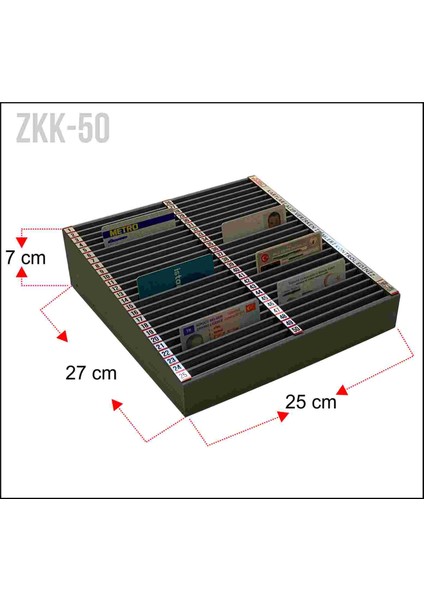 Zkk-50 Maben Ziyaretçi Kart Kutusu