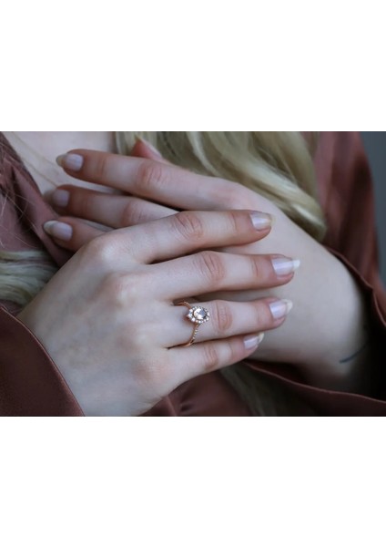 Tasarım Pırlanta Morganite Yüzük fırsatları