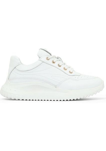 Beyaz Deri Kadın Spor Ayakkabı 16WA8153 16WA8153
