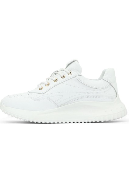 Beyaz Deri Kadın Spor Ayakkabı 16WA8153 16WA8153 modelleri