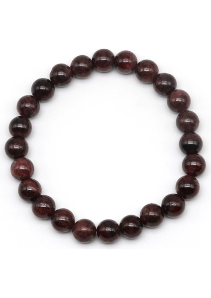 Garnet Doğal Taş Bileklik 8 mm Küre Kesim fiyatları