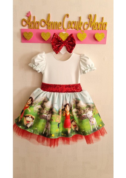 Kız Çocuk Heidi ve Peter Kabarık Tüllü Elbise modelleri