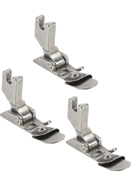 Sanayi Düz Dikiş Makinası Şifon Kenar Çok Amaçlı Temiz Kıvırma Ayağı 1-2-3mm 3 Lü Set