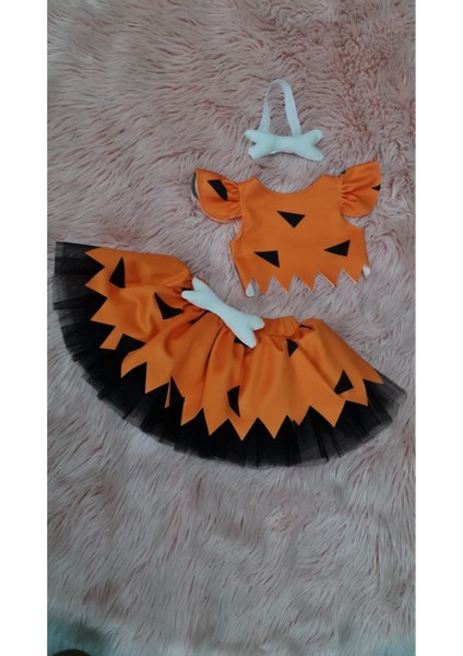 Kız Çocuk Turuncu Taş Devri Çakıl Çakmaktaş Kostüm fiyatları