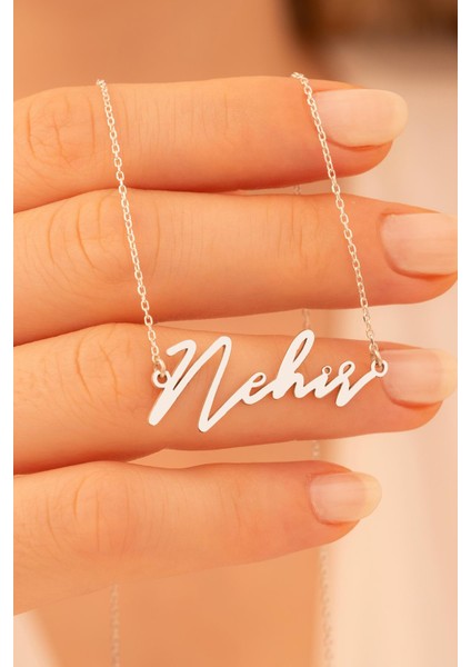 Kadın Gümüş Kolye - Nehir Yazılı 925 Ayar Gümüş Kadın Kolye fiyatları