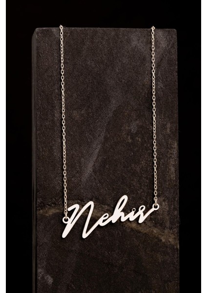 Kadın Gümüş Kolye - Nehir Yazılı 925 Ayar Gümüş Kadın Kolye fırsatları