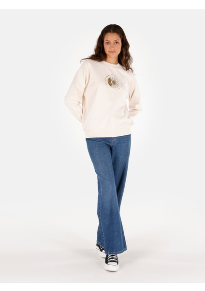 Beyaz Kadın Sweatshirt CL1070196_Q1.V2_OFW modelleri