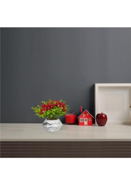 Tekno Trust Mermer Saksıda Yapay Yılbaşı Çiçeği fiyatları