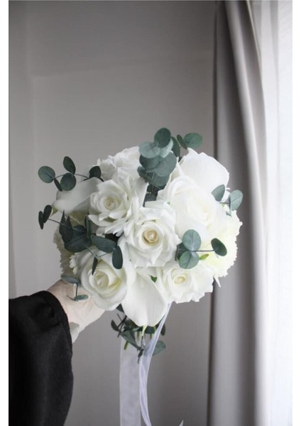 Tekno Trust Gül Gala Okaliptüs Gelin Buketi fiyatları