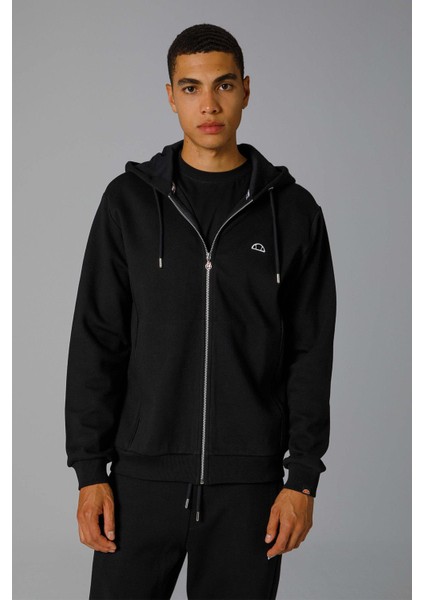Fermuarlı Kapüşonlu Erkek Sweat EM208-BK