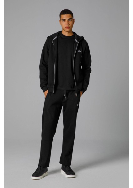 Fermuarlı Kapüşonlu Erkek Sweat EM208-BK modelleri