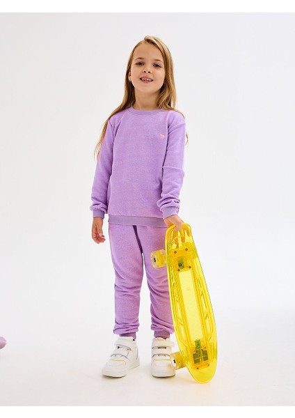 2-7 Yaş Kız Çocuk Pamuklu Eşofman Takımı