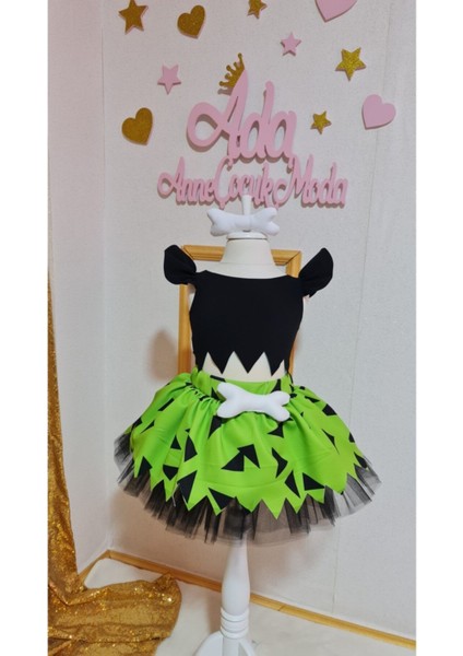 Kız Çocuk Yeşil Çakıl Çakmaktaş Etek Takım modelleri