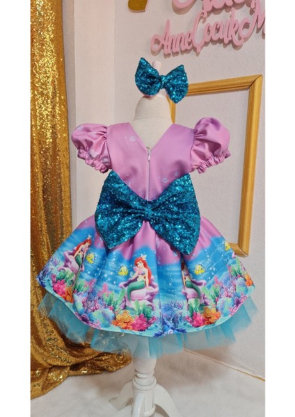 Kız Çocuk Deniz Kızı Tüllü Kabarık Elbise fiyatları