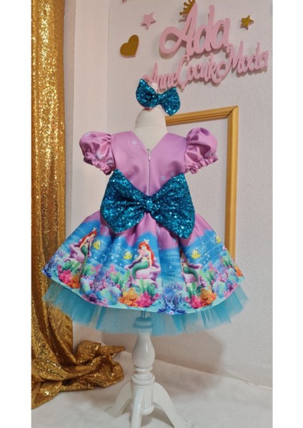 Kız Çocuk Deniz Kızı Tüllü Kabarık Elbise modelleri