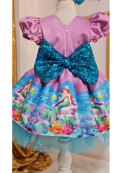 Kız Çocuk Deniz Kızı Tüllü Kabarık Elbise fırsatları